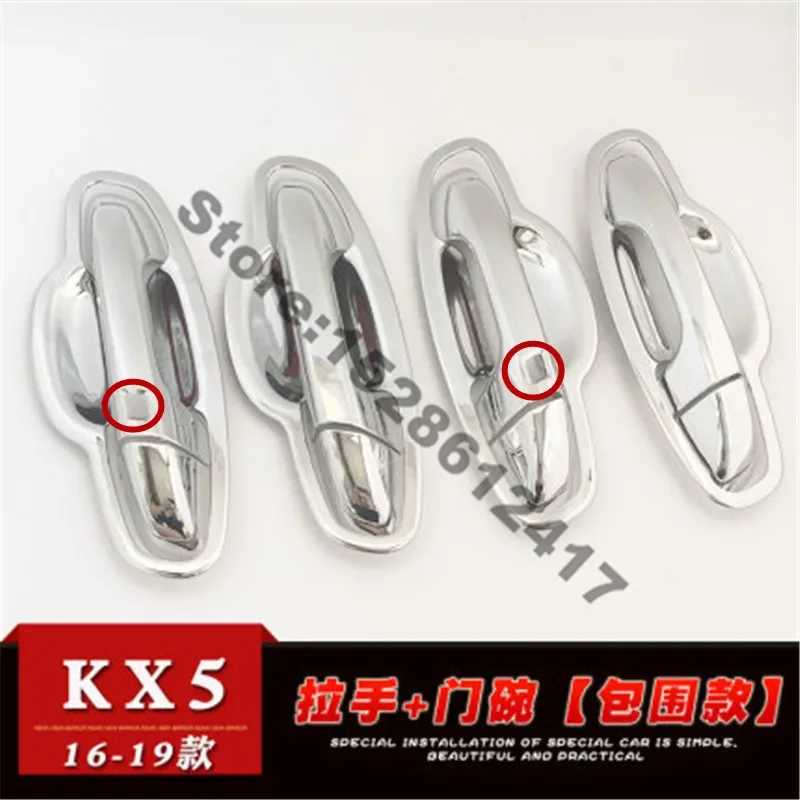 ABS Car Door Handle Protection Cover Doors Handle Covers Sticker Car styling for Kia Sportage QL KX5 2016 2017 2018 2019