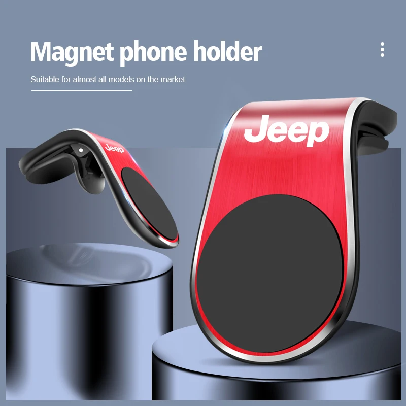 1 قطعة حامل هاتف السيارة المغناطيسي حامل معدني اكسسوارات ل جيب جراند شيروكي رانجلر JK المصارع البوصلة رينيجيد باتريوت