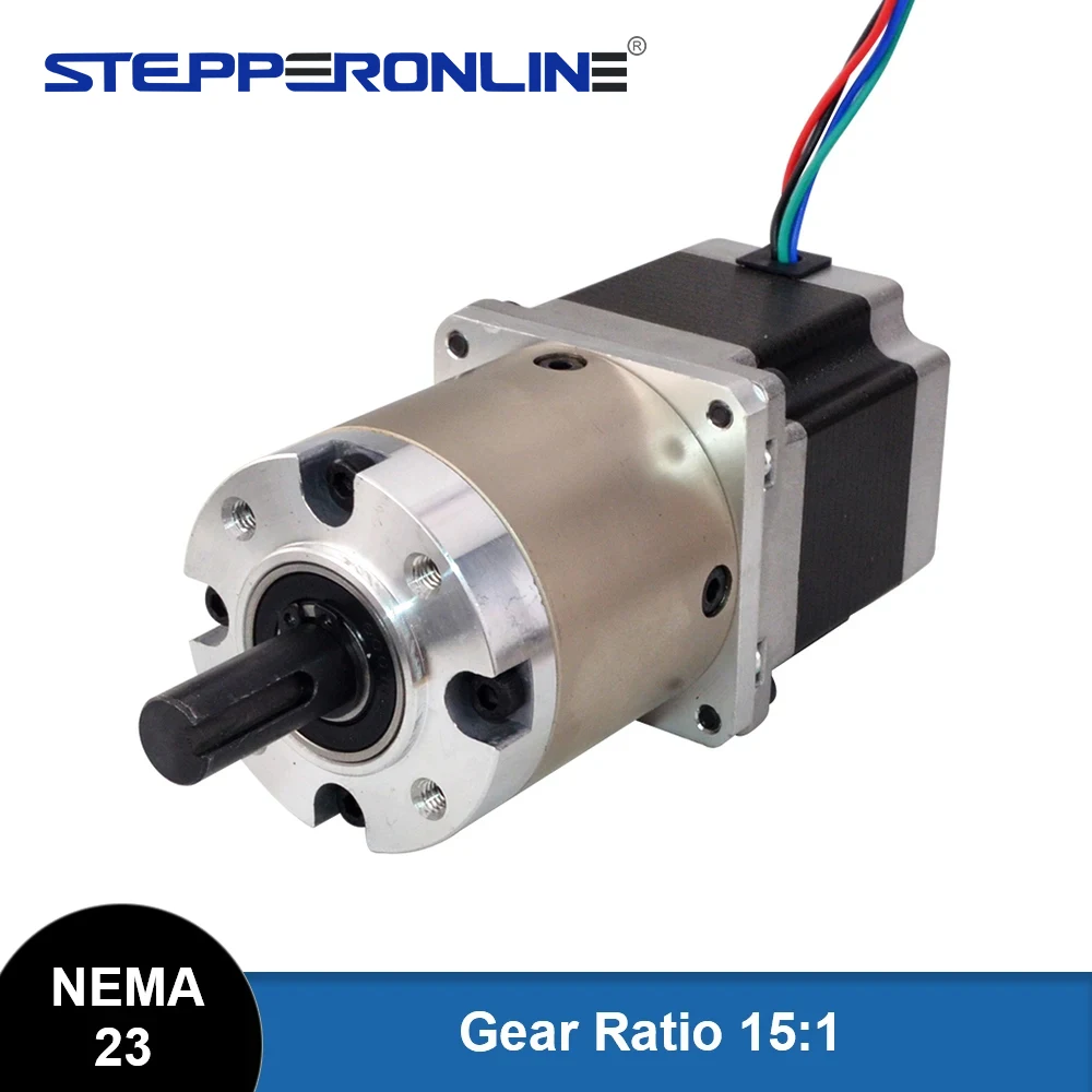 15:1 Planetary Gearbox Nema 23 Stepper Motor 2.8A for DIY CNC Mill Lathe Router