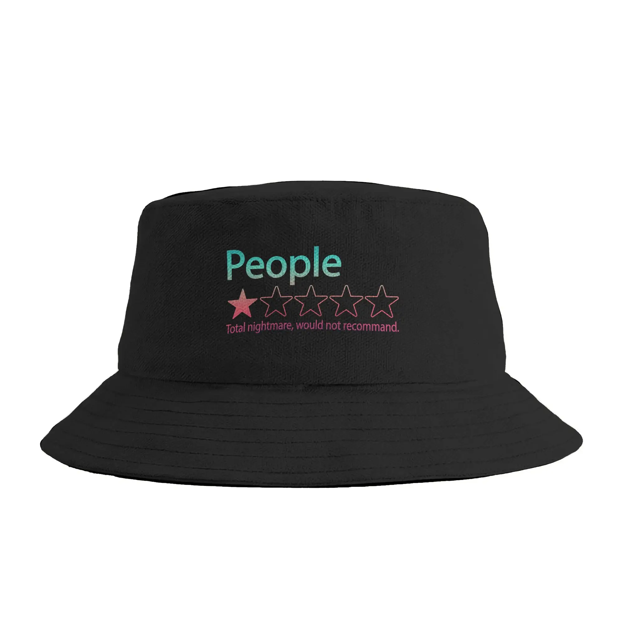 People Would Not Recommend One Star Total Nightmare Bucket Hat For Unisex  Fisherman Hats Classic Hunting Caps Visor Hats