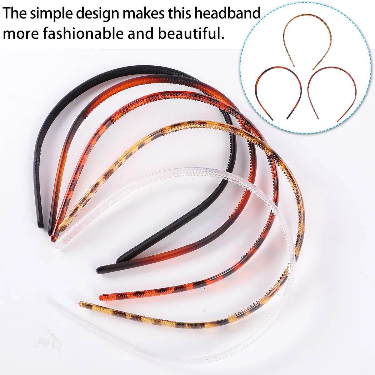 

12Pcs Hard Plastic Hairband Assorted Colors Comfortable Fit Hair Hoops for Women Girls Party Daily Use Hair Accessories Lady