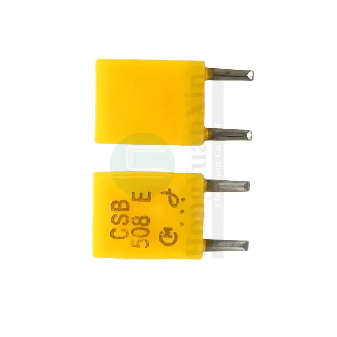 50pcs/ 508K crystal oscillator CSB508E 508KHZ 508E in-line 2-pin ceramic resonator imported
