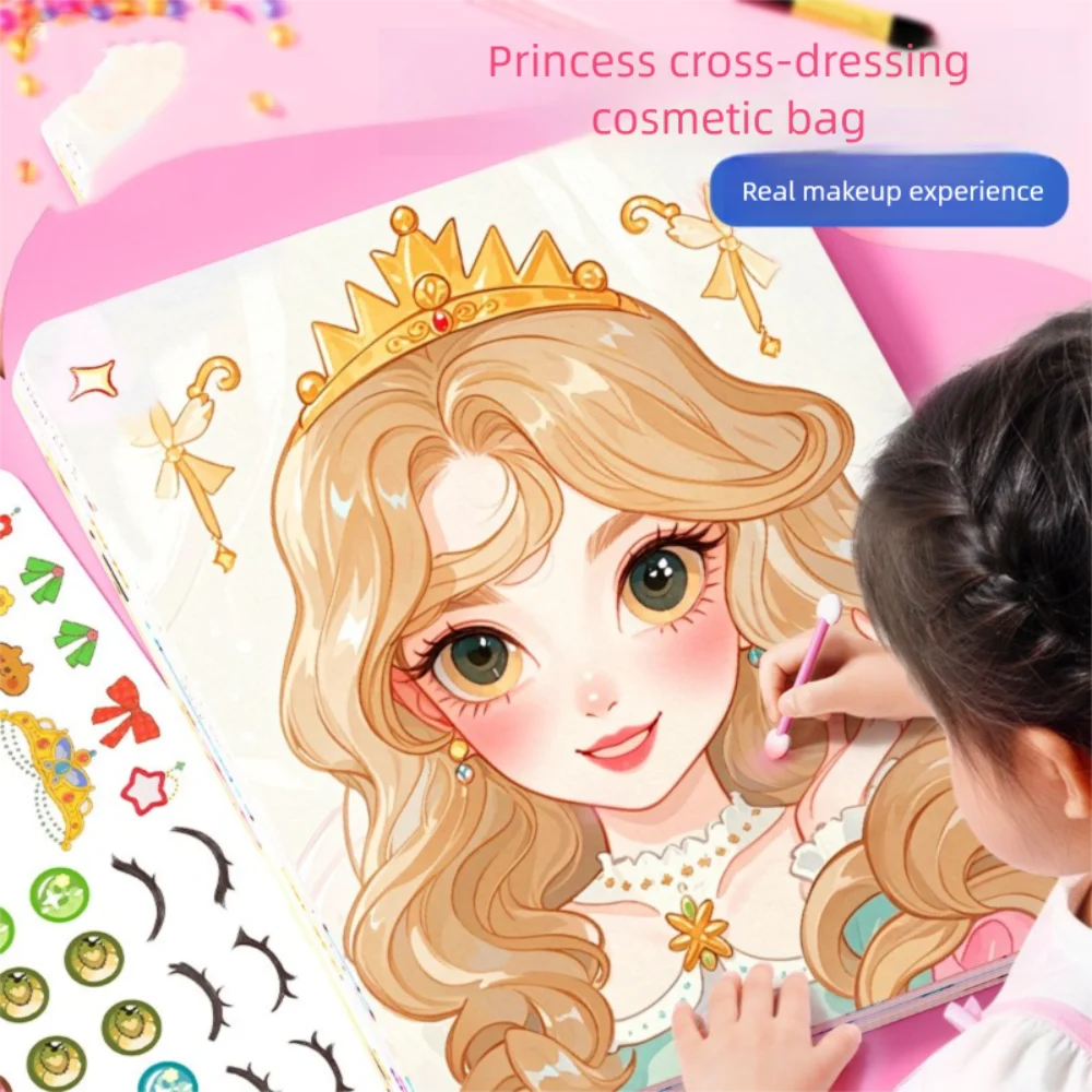 New DIY Princess Makeup Set Relieve Boredom Funny Dress Up Games Princess Makeup Kit Children