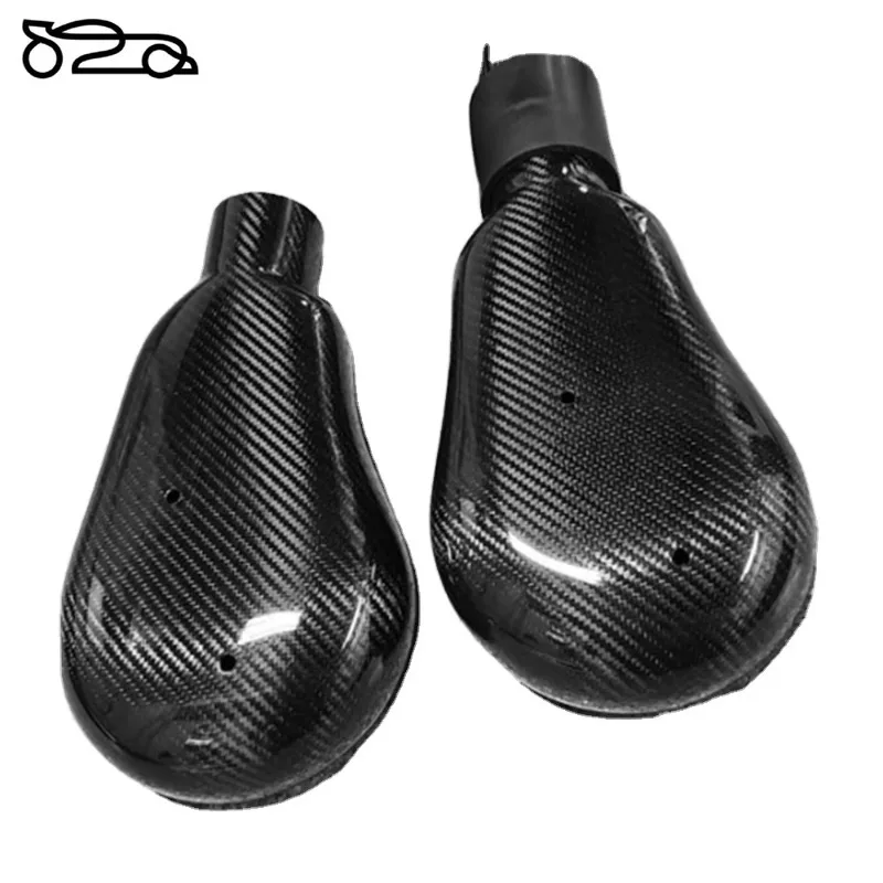 Carbon Fiber Motorcycle Exhaust Heat Hood - High Temperature, Durable and Lightweight, Universal