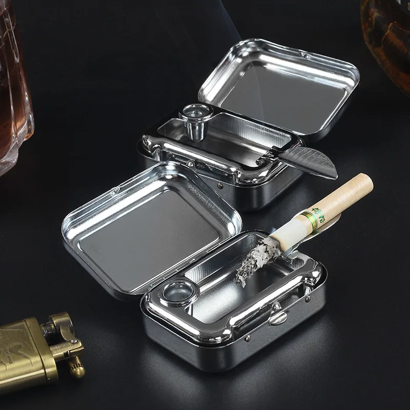 Creative Mini Pocket Ashtray, Portable and Ready To Carry Colorful Ashtray, Cigarette Accessories, Men's Gifts
