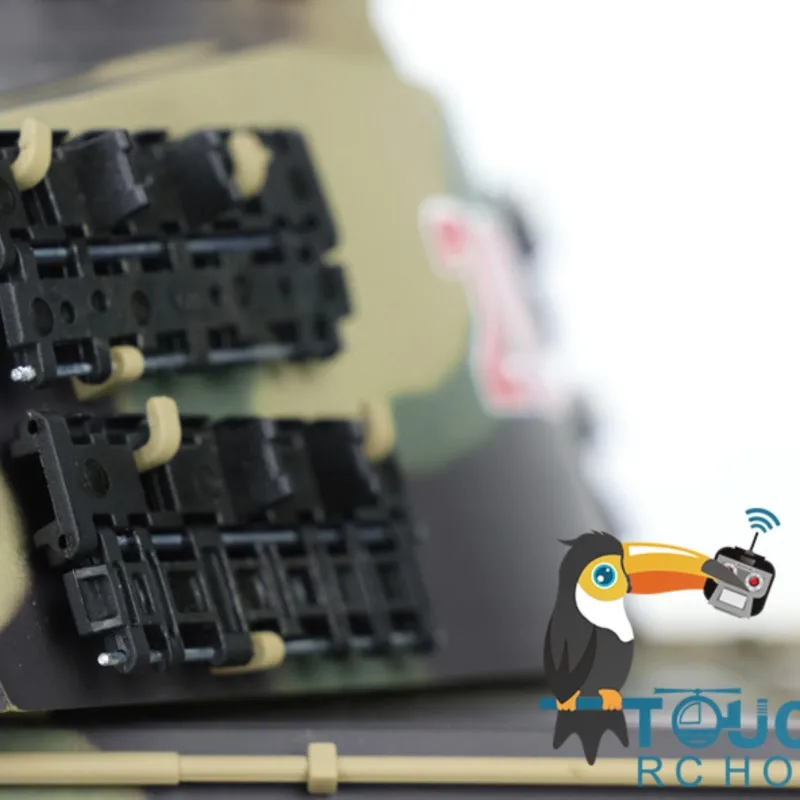 2.4G 1/16 Henglong 7.0 Plastic Duitse King Tiger RTR RC Tank 3888A Afstandsbediening Model voor Militaire Fans