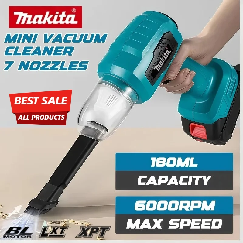 

Makita Wireless Handheld Home Cleaner Blower Strong Suction Mini Electric Vacuum For 20V Battery