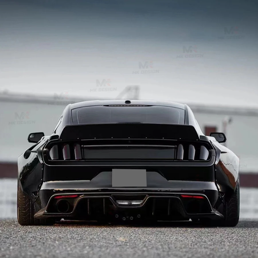 FRP Rear Trunk Lip Spoiler Ducktail Wing for Ford Mustang 2015-2021 CD Style Rear Spoiler Boot Lip Car Accessories