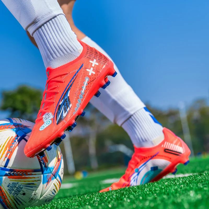 الرجال أحذية كرة القدم في الهواء الطلق أحذية كرة القدم الجديدة المرابط مباراة التدريب TF/FG العشب الكاحل المسامير الطويلة الرياضة الأكثر مبيعا عالية الجودة #5