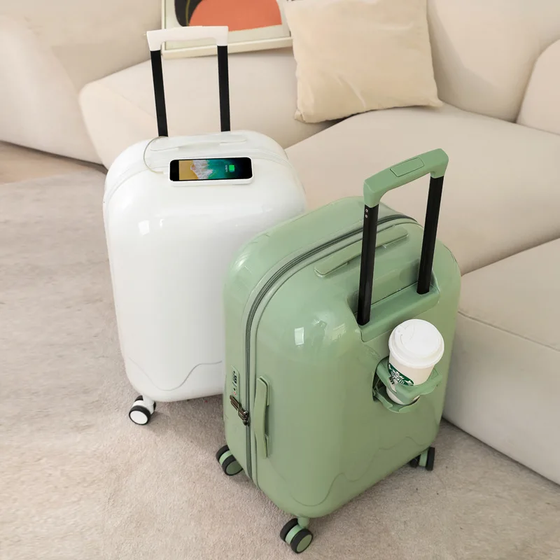 Multifunctional Suitcase Beautiful Carry Around Rolling Luggage 20-24-28\