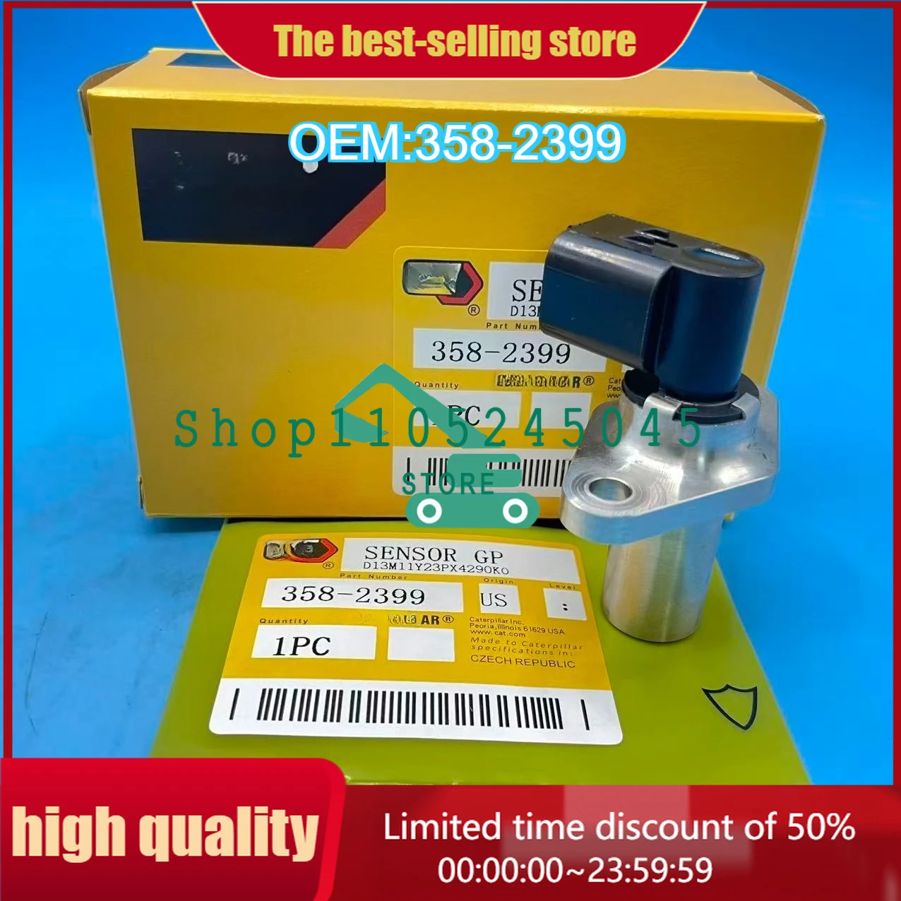 

Датчик скорости 358-2399 для дорожных катков CS56B, CS68B, CS74B, CS78B