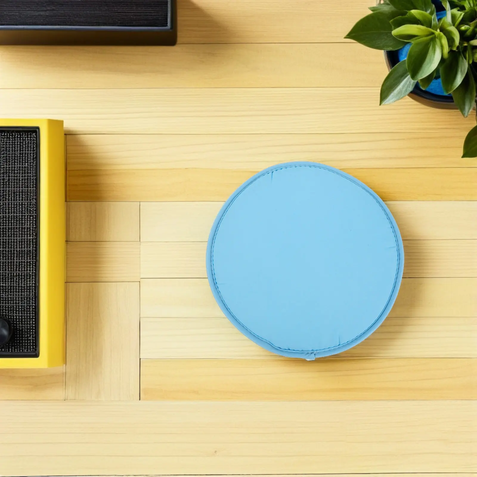 

Набор из 4 круглых портативных синих грязеотталкивающих подушек для сидений для пикника, кемпинга и отдыха на природе