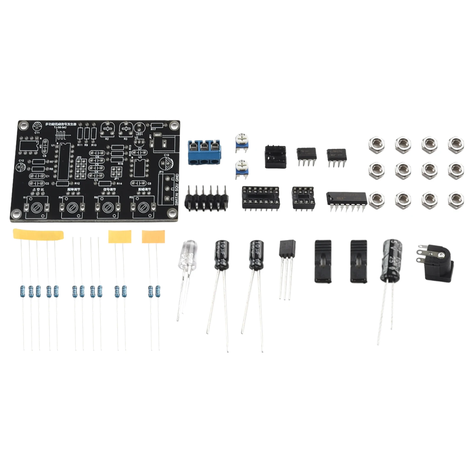 for Hobbyists ICL8038 Low Frequency Multi Waveform DIY Signal Generator Kit with User Friendly Adjustment Features