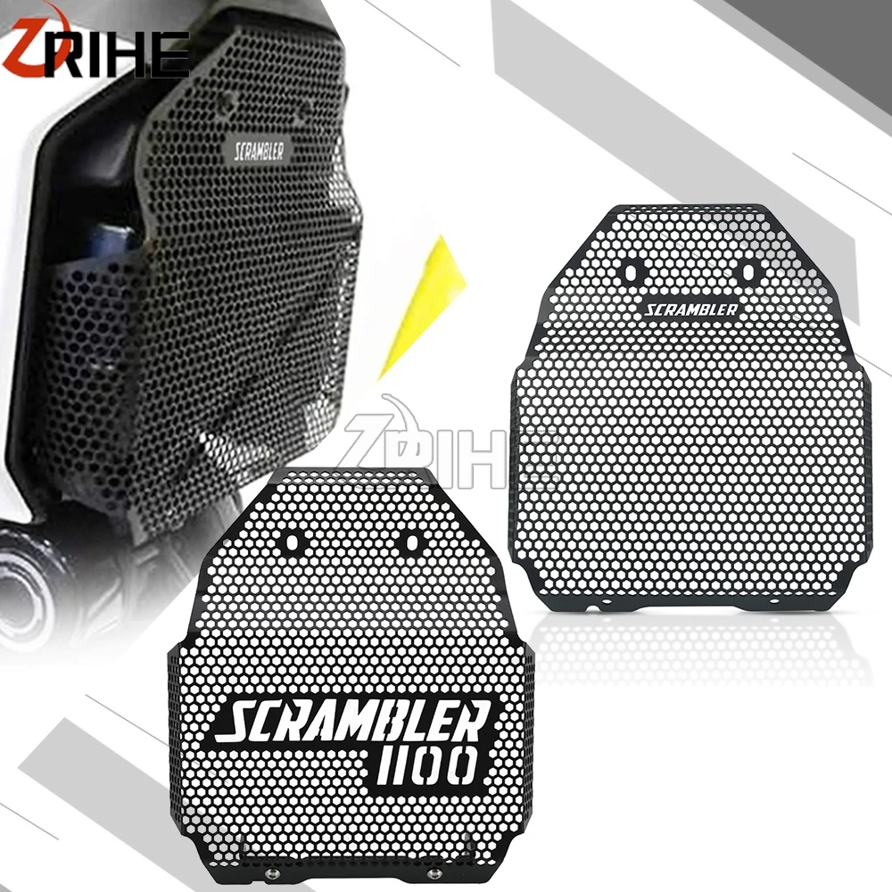 

2023 2022 2021-2018 Aluminum Motorcycles Radiator Grille Guard oil cooler Cover For Ducati Scrambler1100 scrambler 1100 Sport