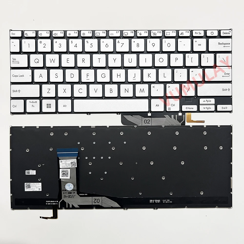 Imagem -03 - Backlight Keyboard para Asus Vivobook 14 X1402z X1402za X1403 X1403za M1402 D1402 F1402 M1403 X1403z Adol14z X1403va us