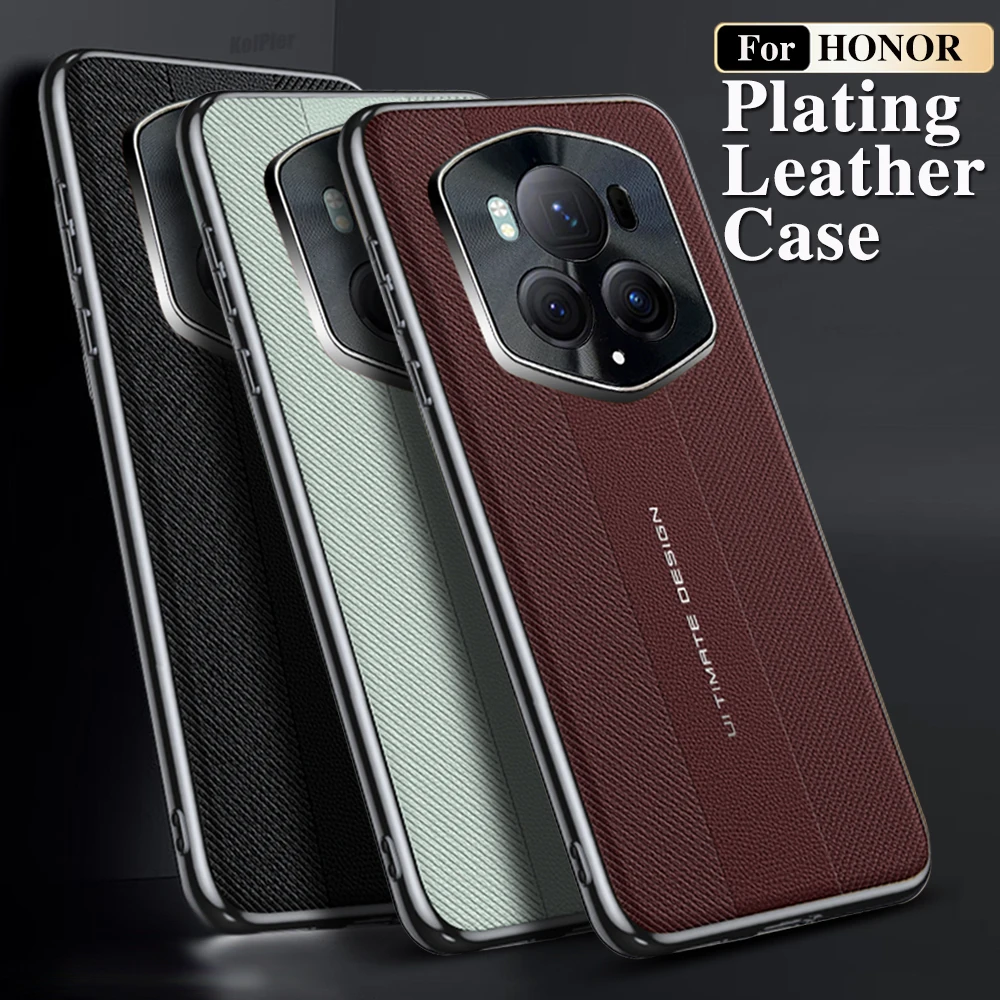 Oryginalne skórzane etui na honorowe magiczne 6 RSR odporne na wstrząsy tylne pokrycie zderzaka do Magic6RSR Hard PC etui na telefon komórkowy