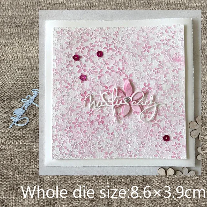 

XLDesign Craft Metal Cutting Die cut die German just for you letter scrapbooking Album Paper Card Craft Embossing die cuts