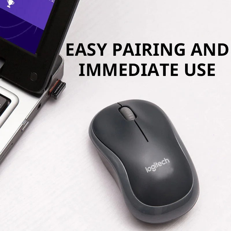 Logitech-ماوس محمول صغير m187p ، لاسلكي ، من أجل المكتب ، المنزل ، الكمبيوتر المحمول ، الكمبيوتر المكتبي ، الكمبيوتر