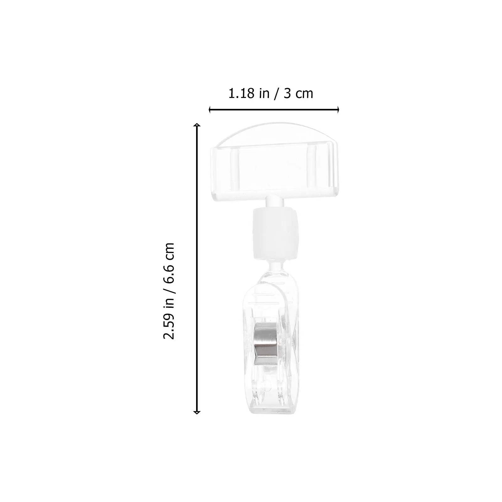 10Pcs Price Tag Clips Plastic Label Holders Sturdy Advertising Display Stand for Shop Restaurant Retail Shelf Sign Holders