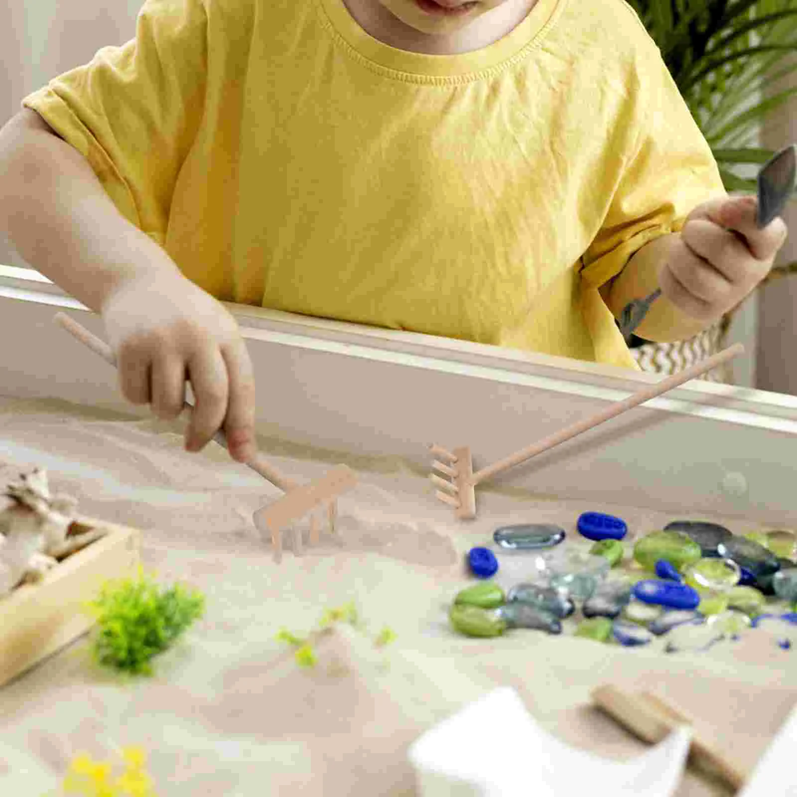 10 Pcs Mini Sand Table Accessories Toy Feng Shui Decoration Bamboo Zen Garden Accessory