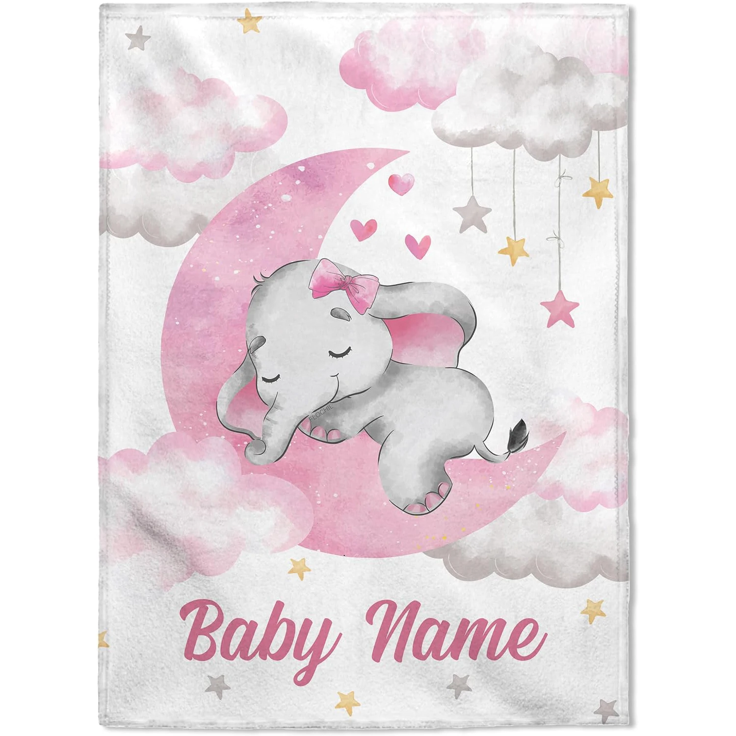 

for gift, blanket Personalized children, creative customized flannel newborn elephant plush air-conditioned blanket