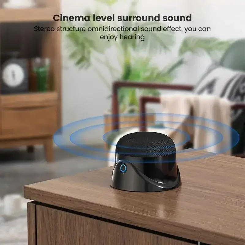 Subwoofer UFO Shaped Portable Absorption Bluetooth Speaker Small Gift Speaker 2024 New MagSafe Magnetic Hight TWS Connection