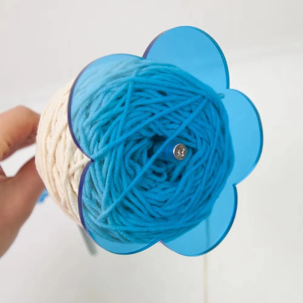 حامل غزل المعصم الجديد حامل غزل المعصم المحمول يمنع تشابك الغزل أداة الحياكة خفيفة الوزن لتخزين الغزل