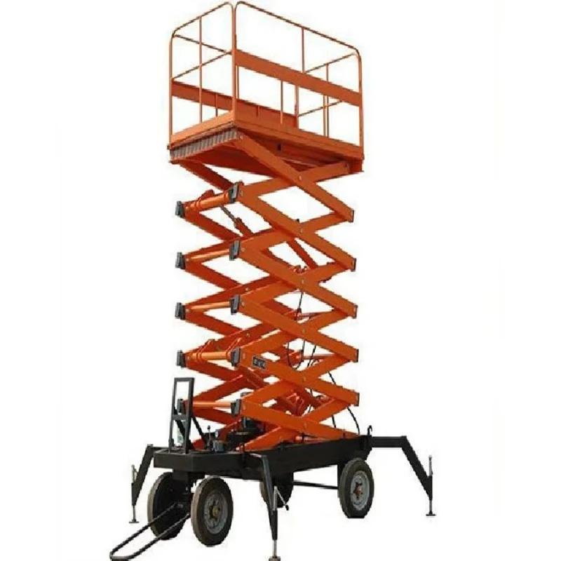 Customized High Quality Hydraulic Mobile Scissor Lift Working Platform for Aerial Work Lifting Height 4m-16m