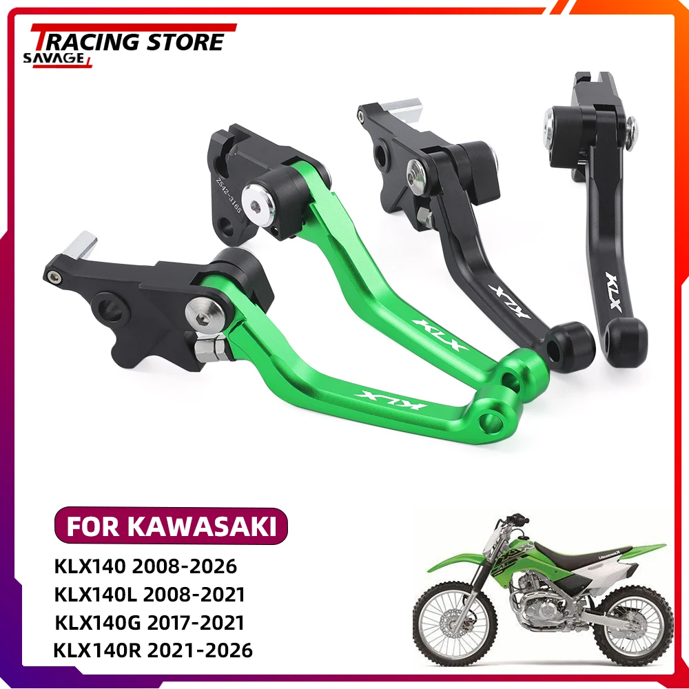 

2026 KLX140 Pivot Brake Clutch Lever For KAWASAKI KLX 140 KLX 140L KLX140G KLX 140R F L Motorcycle Dirt Bike Handles Accessories
