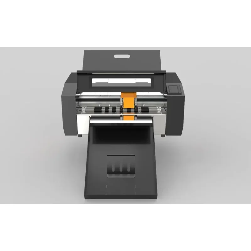 【New】FRONT High Speed Servo Motor Digital A+ Auto Feeding Double Heads Cutter Creasing And Die Cutting hine DXS0