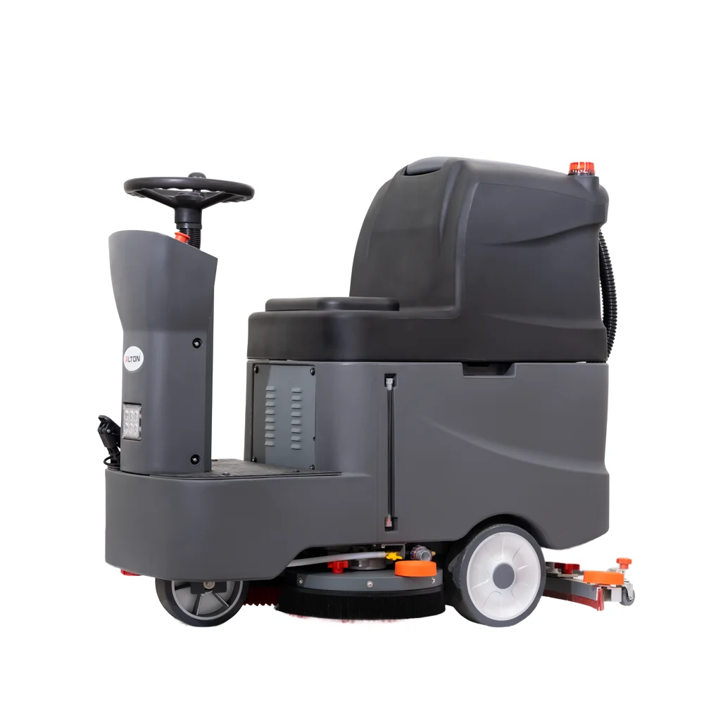 Floor Cleaning Machine 760mm Clean Width Electric Tile Burnisher 220V Plastic Construction New Floor Scrubber Equipment