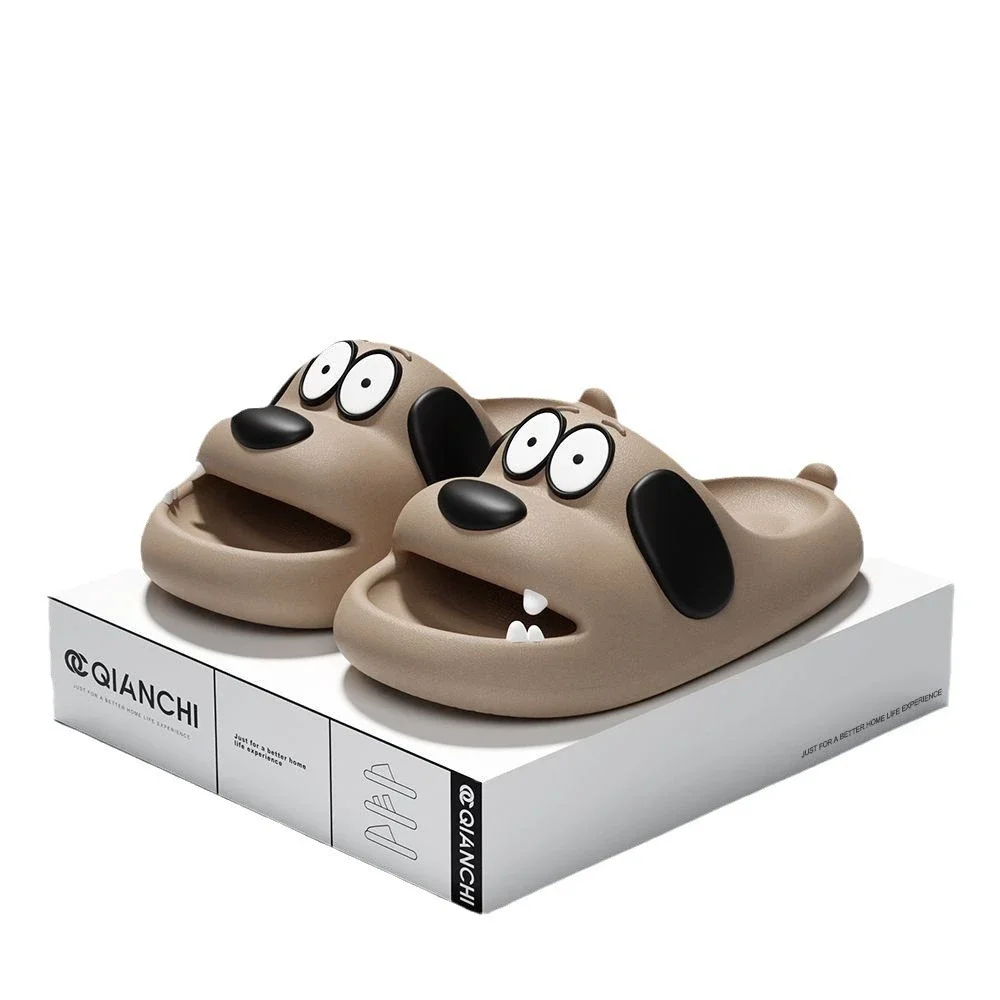 Dog cartoon Slipper Woman Cloud Puppy Sandal Funny Flip Flops Soft Beach Non Slip Home House Shoe Cute Platform Female Slides