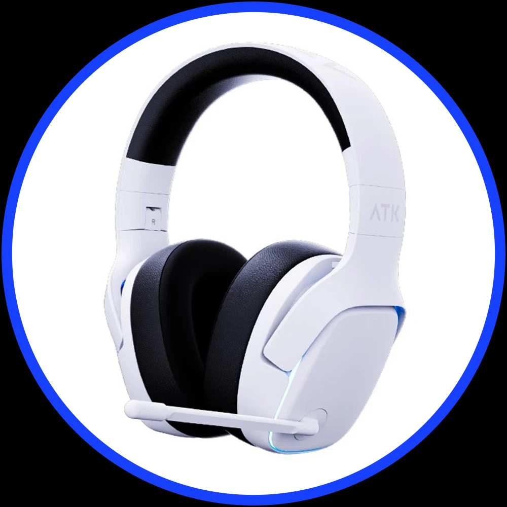 

Atk M1 SE Headphone Mercury I Noise Reduction Wireless Bluetooth Csgo Gaming Headset 1200mah Head-Mounted Gamer Earphones Custom