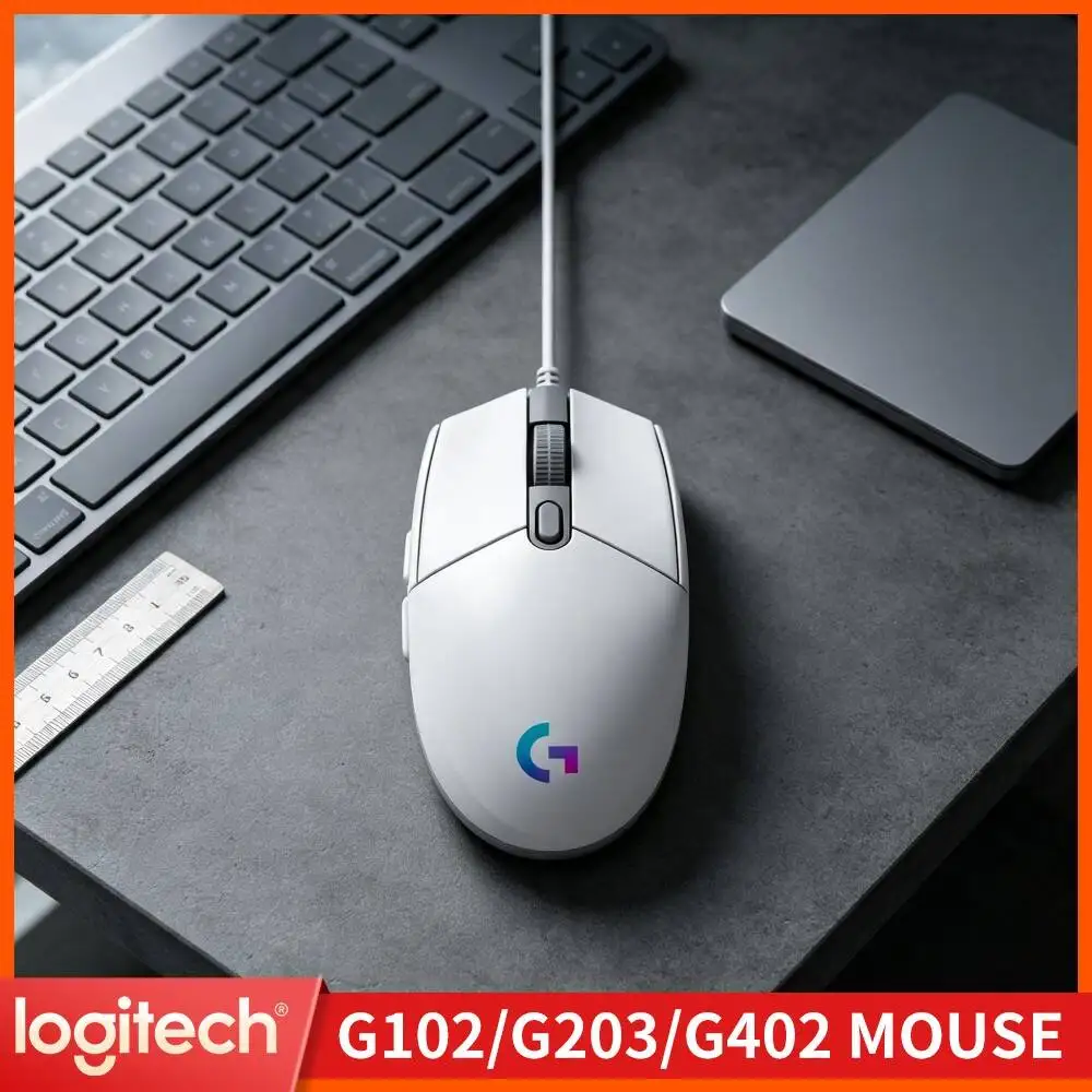Logitech G102 Wired Prodigy Gaming Mouse,Customizable Light Styles,HERO Sensor,Practical Wired Mouse For Gaming Beginners