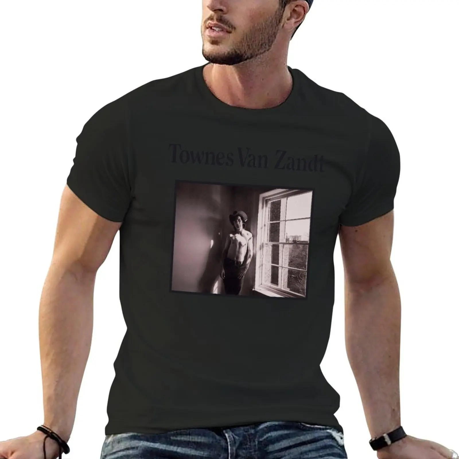 Townes Old Quarter T-Shirt blanks hippie clothes sweat mens cotton t shirts