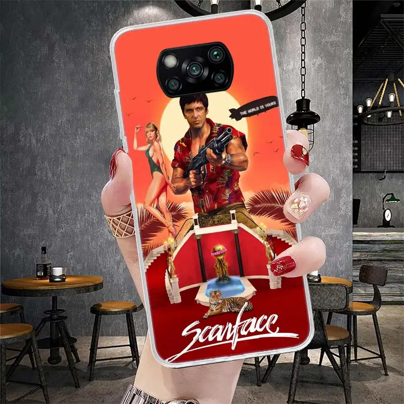 Scarface 1983 Film Al Pacino Movie Phone Case For Xiaomi Poco X6 X5 X4 X3 Nfc F6 F5 Pro F4 F3 M5S M5 M4 M3 M2 F2 F1 Cover Coque 