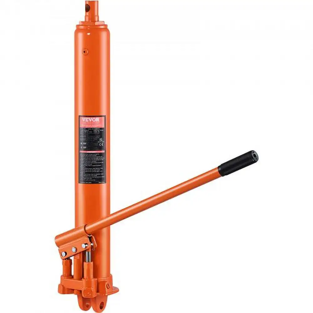 Hydraulic Long Ram Jack 8 Ton Clevis Base Engine Hoist Cylinder Dual Pump