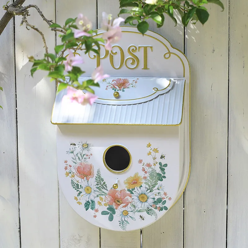 

Sendeyuan европейский ретро кулон из кованого железа вилла почтовый ящик декоративный