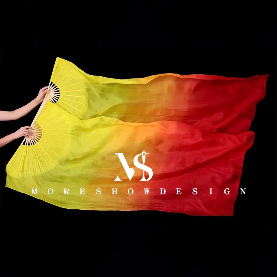 

Аксессуары для танца живота, веер с градиентом цвета для взрослых женщин, имитация шелка, вуаль, танцевальная одежда, аксессуары для выступлений