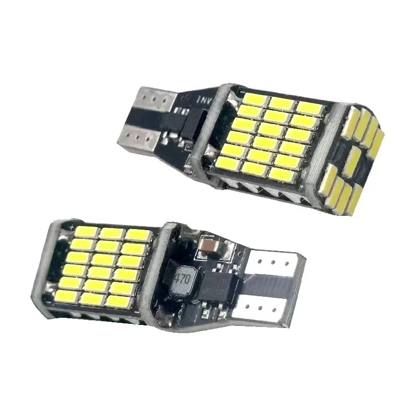 

100pcs Car LED Bulb T15 W16W 4014 45SMD W5W LED Signal Light Super Bright Canbus No error DC12V Reverse Parking Back Lamps