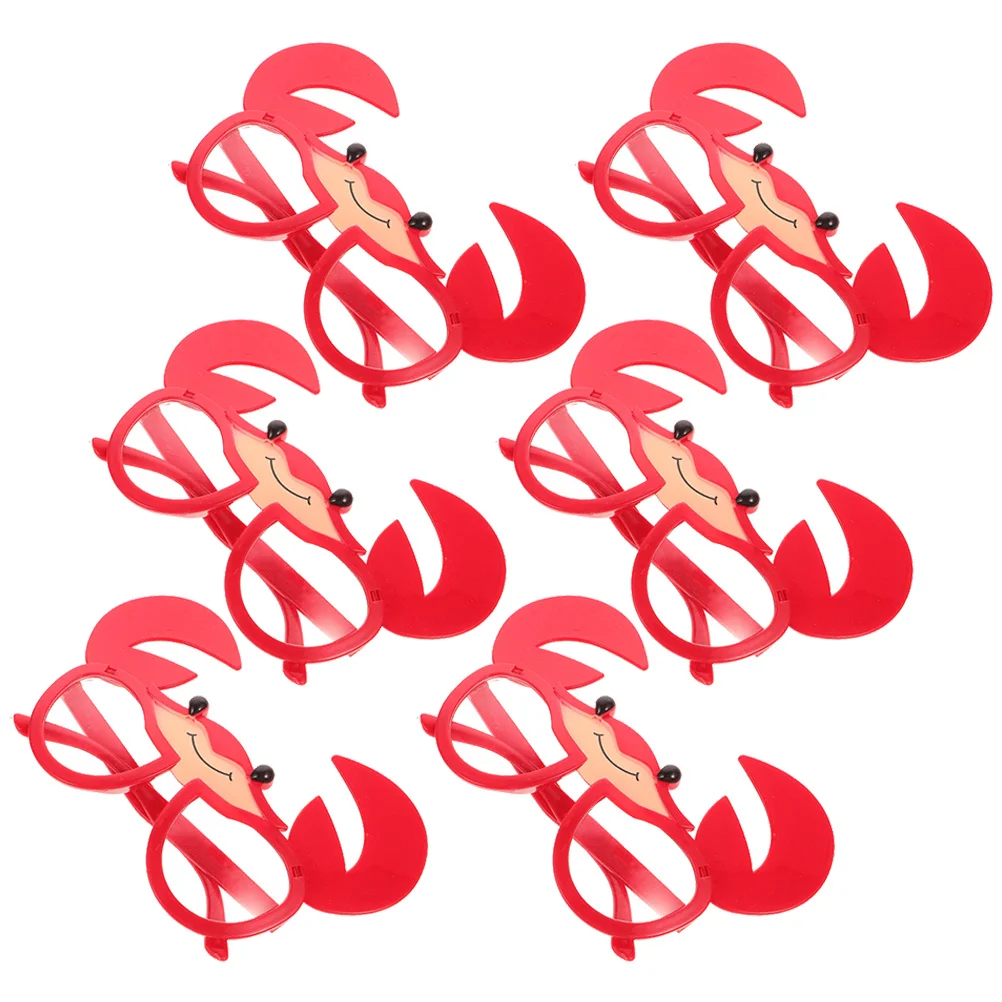 

6Pcs Crab Shaped Sunglasses Fun and Playful for Hawaiian Luau Parties Beach Vacations Lightweight Comfortable Photo Props