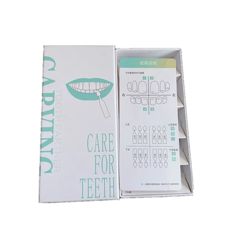 

30Pcs/Box Dental Mould Composite Resin Light Cure Filling Teeth Orthodontic Material Anterior Front Veneers Tooth Whitening Tool