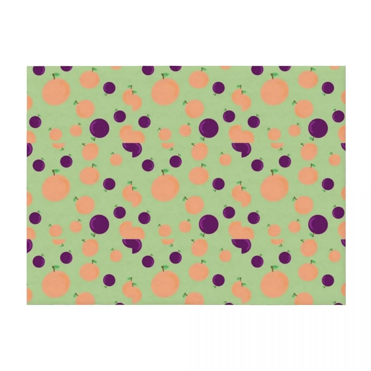 

Peaches and Plums Pattern Throw Blanket For Baby for winter for sofa Tourist Blankets