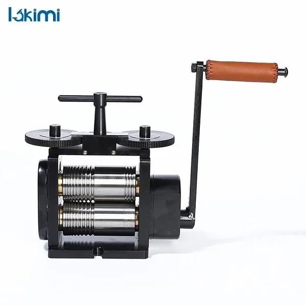 2025/مجموعة مطحنة دوارة سوداء مع 130 مللي متر لفات Lakimi لتقوم بها بنفسك آلة صنع المجوهرات LK-RM02A