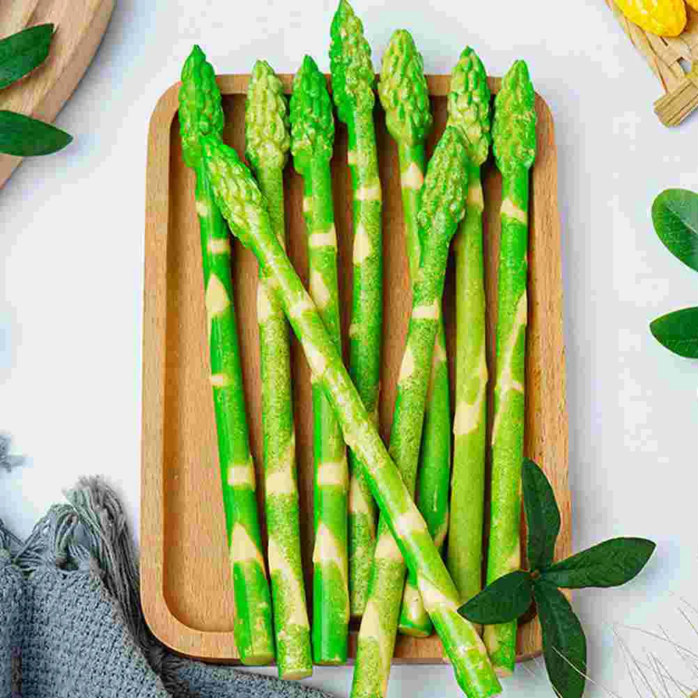 5 Pcs Fruit Simulated Asparagus Office Prop for Kitchen Pvc Artificial Decor Fake Vegetable