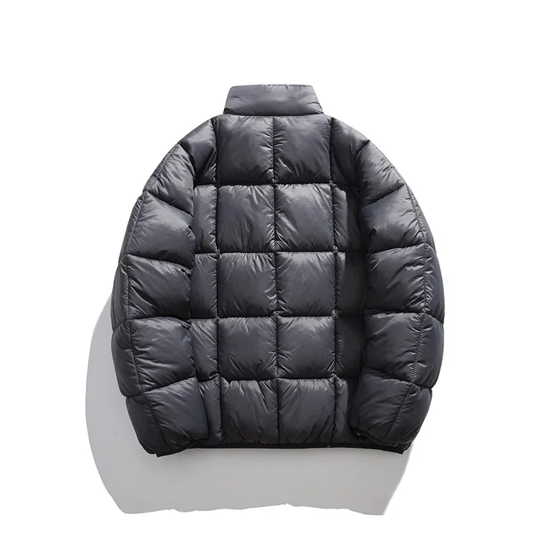 Veste matelassurera à col montant coupe-vent pour hommes, vestes épaisses pour hommes, streetwear extérieur chaud, décontracté, hiver