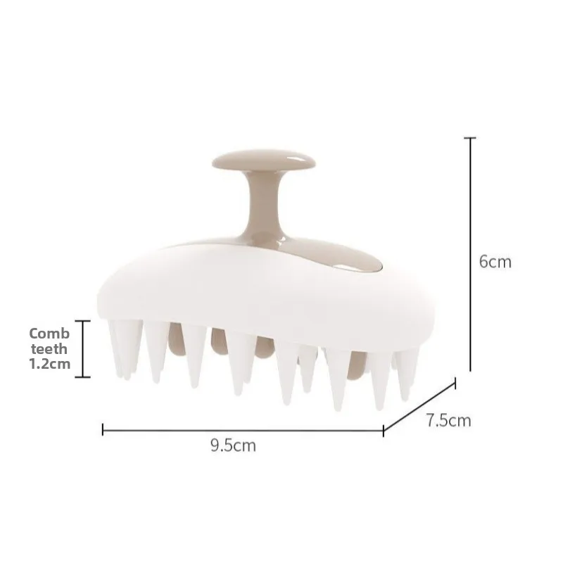 فرشاة شامبو من السيليكون، مشط تدليك الشعر، مشط شامبو لفروة الرأس