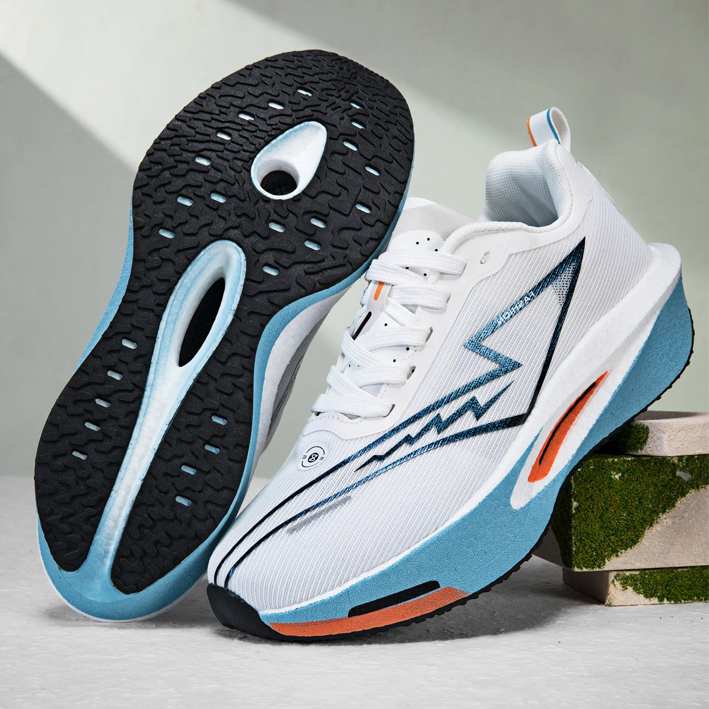 Marathon-Laufschuhe für Herren, Carbon-Platte, Spezial-Sportschuhe, atmungsaktiv, leicht, bequeme Damen-Sportschuhe, Chunta-Sneaker. – Detail 33