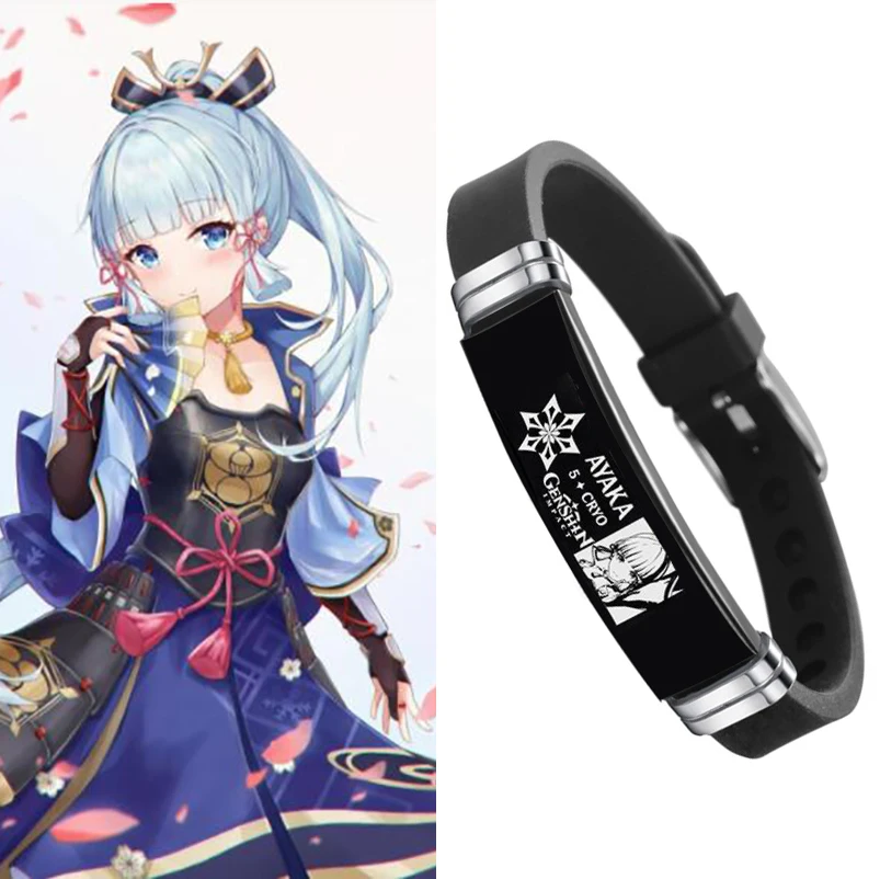 Gioco Genshin Impact Vision bracciale in acciaio inossidabile God of Eye Pyro Cryo Electro Anemo Geo Hydro Dendro bracciale per donna uomo
