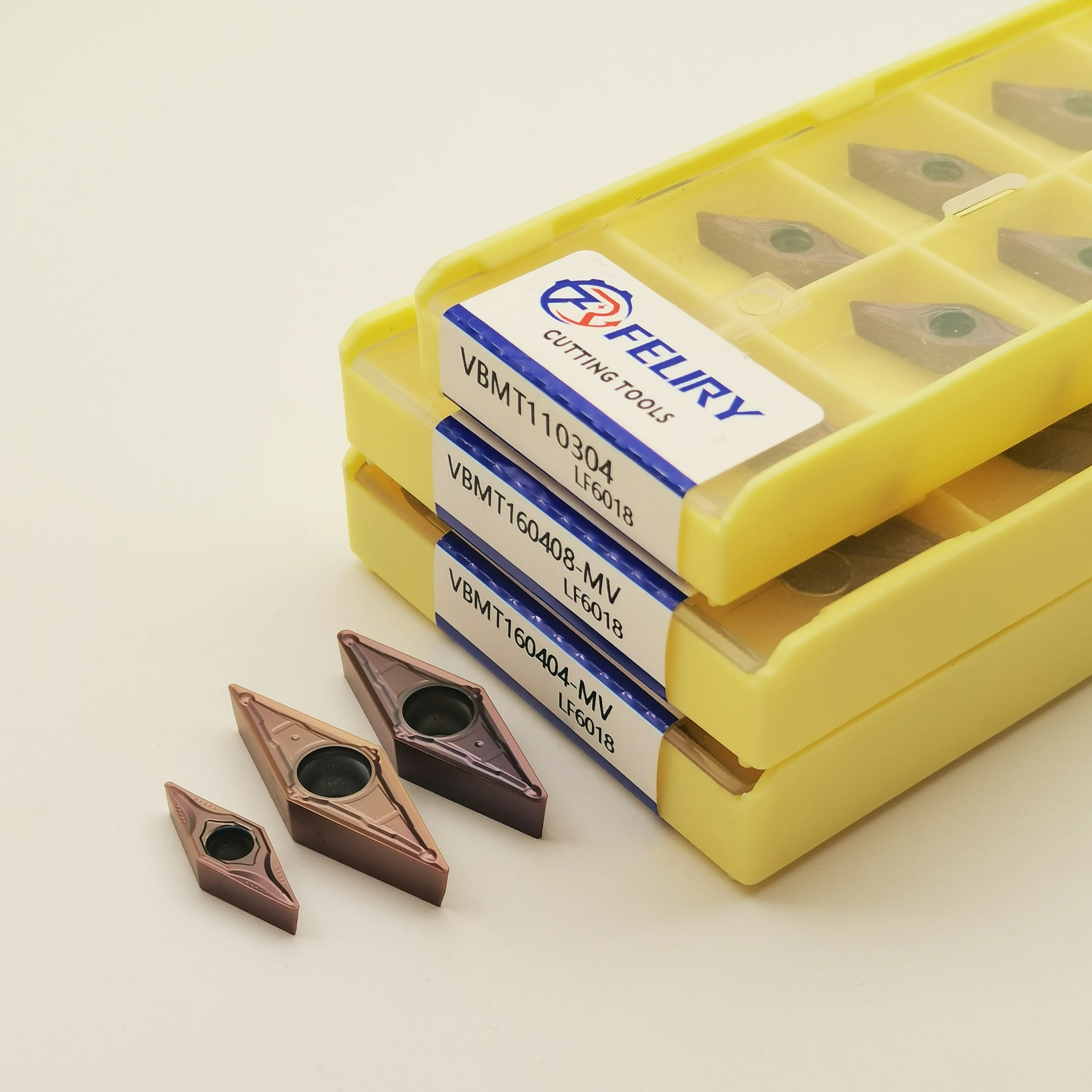 10 قطعة VBMT110304 VBMT160404 VBMT160408 LF6118 6018 أدوات كربيد عالية الجودة مناسبة لمعالجة الفولاذ المقاوم للصدأ VBMT